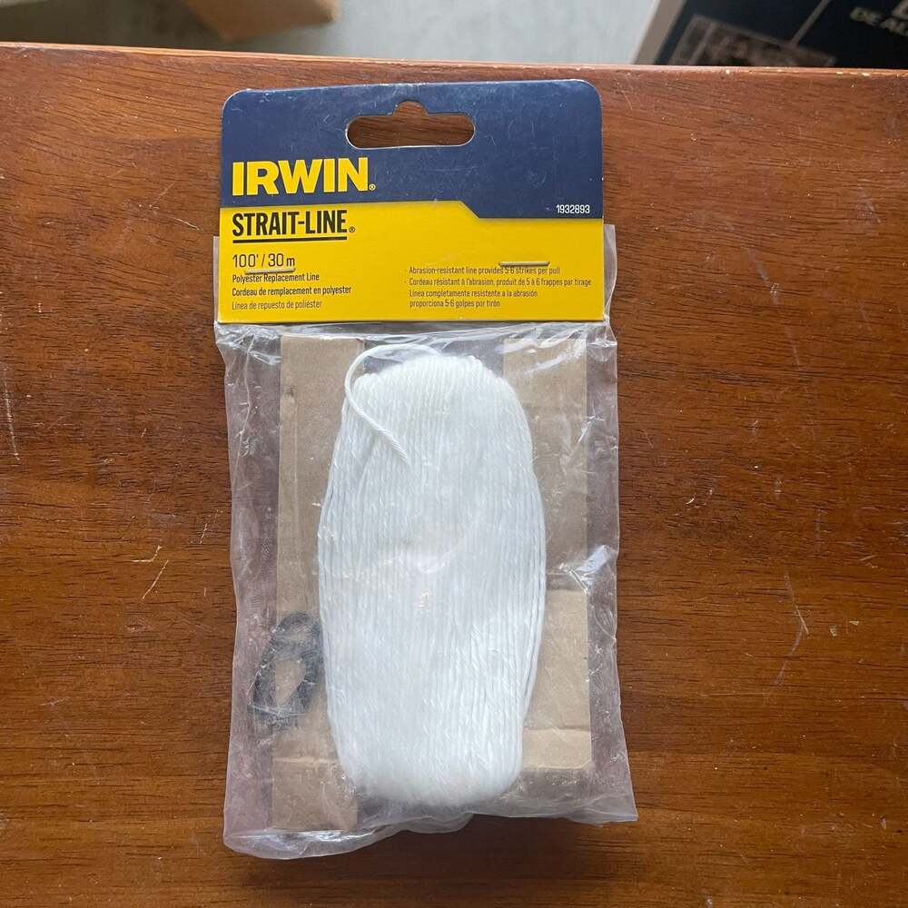 IRWIN Strait-Line 100-ft Twisted Polyester Replacement Chalk Line 1932893‎